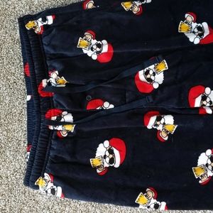 Santa Beer Drinking Pajama Pants (M)